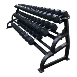 PROMAXIMA PLR-505 3 TIER DUMBBELL RACK W/ SADDLES